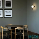 Faro Barcelona Le Vita Φωτιστικό Τοίχου Μαύρο