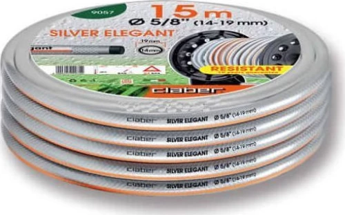 Claber Λάστιχο Ποτίσματος Silver Elegant 5/8" 15m 9057