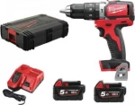 Milwaukee M18 BLPD-502C Κρουστικό Δραπανοκατσάβιδο Μπαταρίας 18V 2x5Ah