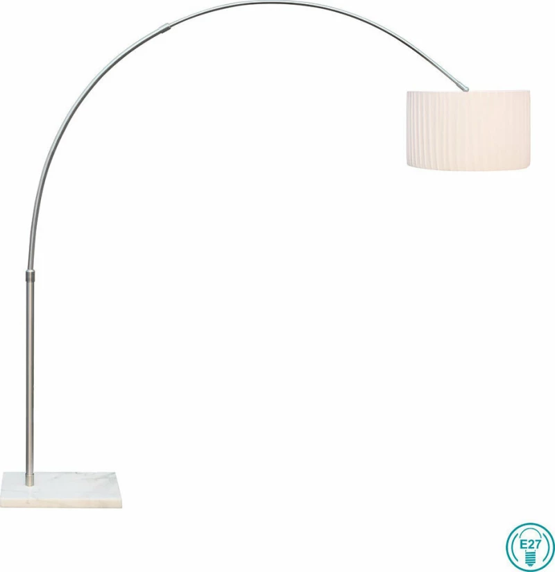 Globo Lighting La Nube Φωτιστικό Δαπέδου Ασημί με Ύψος 203cm