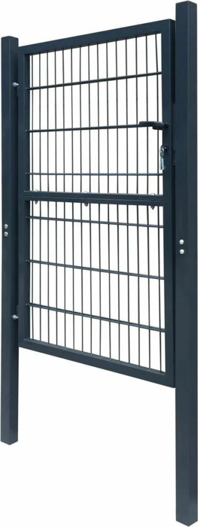 vidaXL Πόρτα Περίφραξης Γκρι Ανθρακί 210x106cm 141744