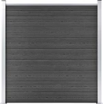 vidaXL Πάνελ Περίφραξης Μαύρο 186x180cm 148972