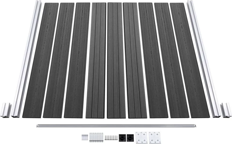vidaXL Πάνελ Περίφραξης Μαύρο 186x180cm 148972