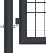 vidaXL Πόρτα Περίφραξης με Πλέγμα Γκρι 250x100cm 145775