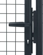 vidaXL Πόρτα Περίφραξης με Πλέγμα Γκρι 250x100cm 145775