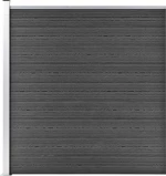 vidaXL Πάνελ Περίφραξης Μαύρο 186x175cm 148973