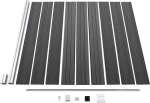 vidaXL Πάνελ Περίφραξης Μαύρο 186x175cm 148973
