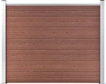 vidaXL Πάνελ Περίφραξης Καφέ από WPC 146x180cm 148980