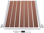 vidaXL Πάνελ Περίφραξης Καφέ από WPC 146x180cm 148980