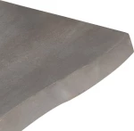 Τραπεζάκι Σαλονιού Live Edge Τετράγωνο Γκρι 60x60x40cm