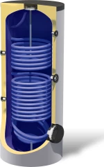 Nobel Boiler Λεβητοστασίου Glass 500lt με δύο Εναλλάκτες
