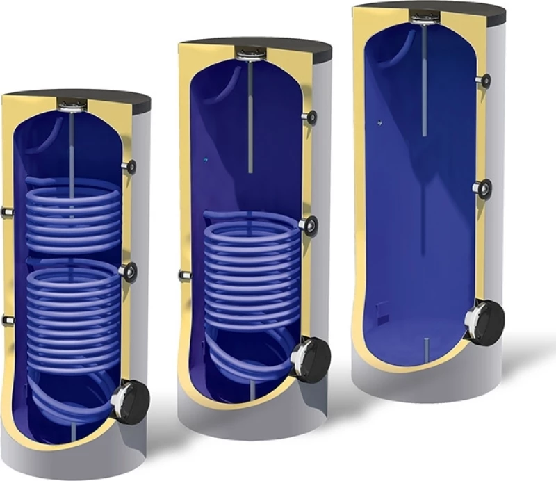 Nobel Boiler Λεβητοστασίου Glass 500lt με δύο Εναλλάκτες