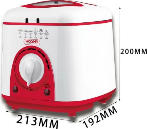 Hoomei HM-5332 Φριτέζα Πολυμάγειρας με Αποσπώμενο Κάδο 1lt