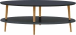 Τραπεζάκι Oval OVO3L Graphite 110X70X45cm