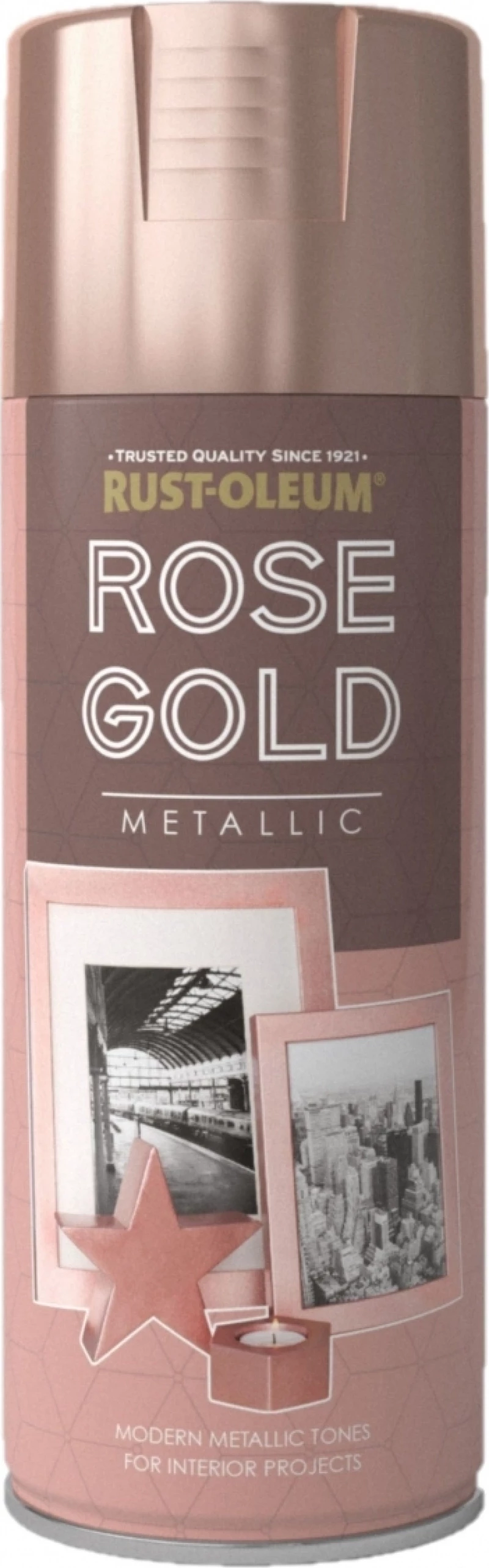 Rust-Oleum Metallic Σπρέι Βαφής Ροζ Χρυσό με Μεταλλικό Εφέ 400ml