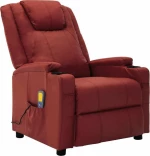 Πολυθρόνα Relax Μπορντό Massage 321315
