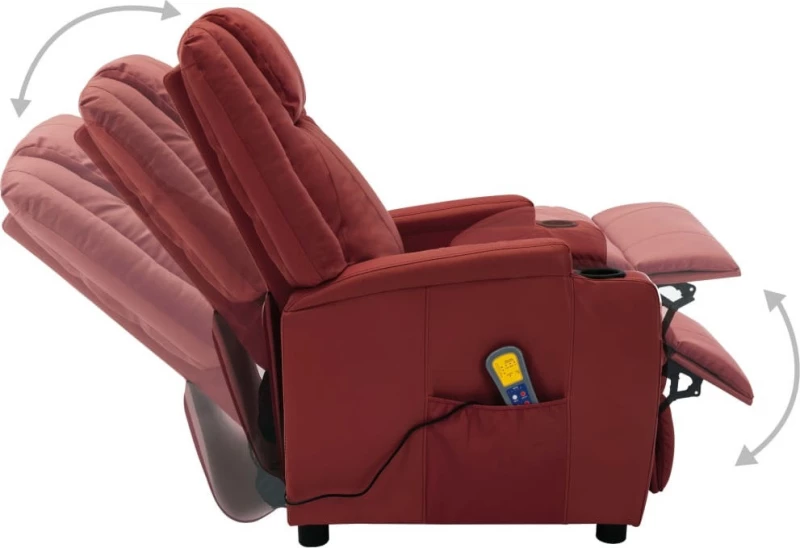 Πολυθρόνα Relax Μπορντό Massage 321315
