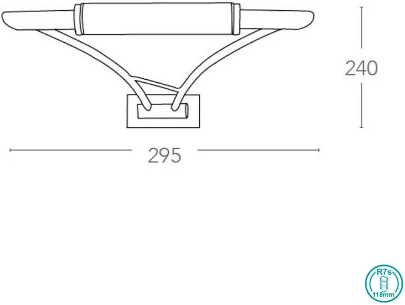 Fan Europe YHS7014/WB Φωτιστικό Τοίχου Ασημί