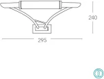 Fan Europe YHS7014/WB Φωτιστικό Τοίχου Ασημί