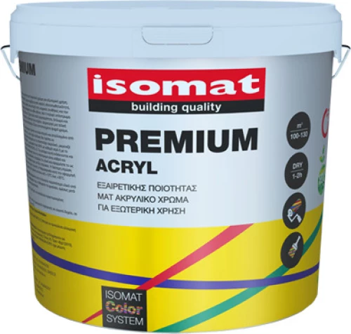 Isomat Premium Acryl Λευκό 10lt