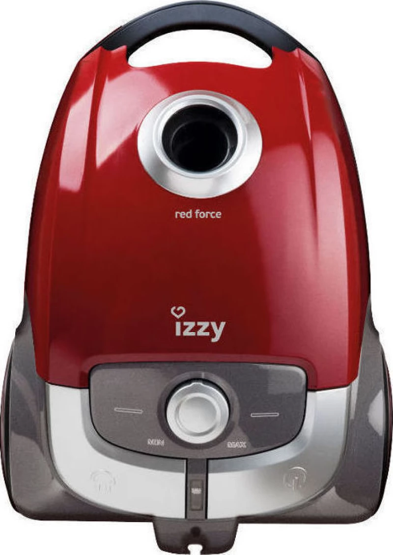 Izzy AC1108 Ηλεκτρική Σκούπα 700W με Σακούλα 4lt Red