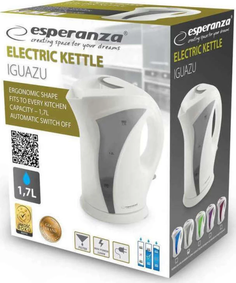 Esperanza EKK018E Βραστήρας 1.7lt 2200W
