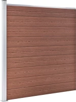 vidaXL Πάνελ Περίφραξης Καφέ 186x1218cm 3053212