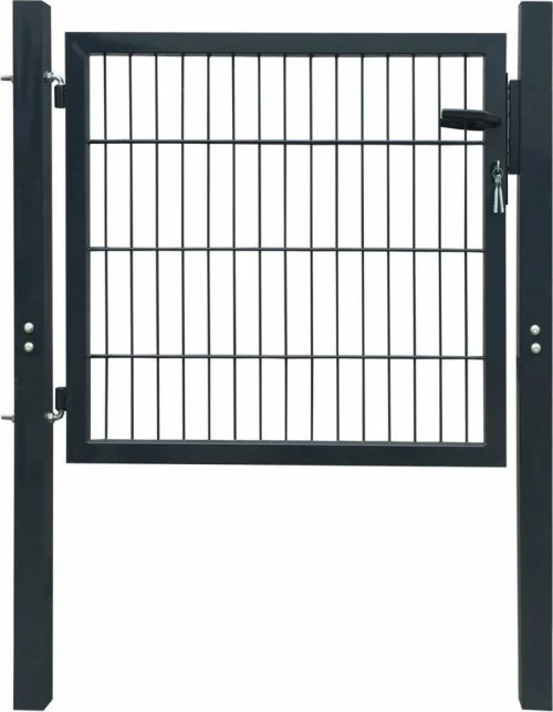 vidaXL Πόρτα Περίφραξης Ανθρακί 150x103cm 142026