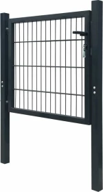 vidaXL Πόρτα Περίφραξης Ανθρακί 150x103cm 142026