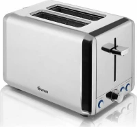 Swan Classic 2 Slice Toaster - Ασημί