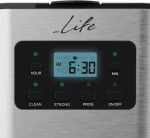 Life CM-200 Προγραμματιζόμενη Καφετιέρα Φίλτρου 950W Silver