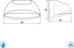 Sun Light Επιτοίχιο Εξωτερικό Φωτιστικό GL14108