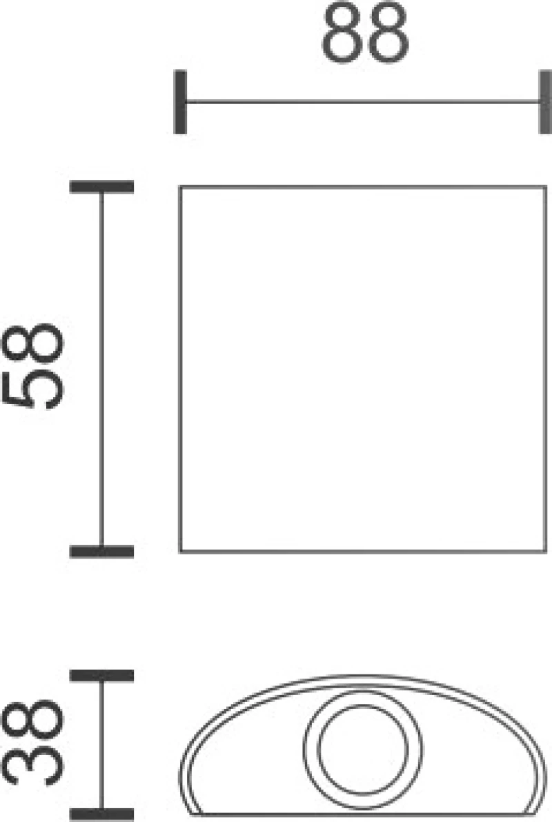 Spot Light Επιτοίχιο Εξωτερικό Φωτιστικό 7731