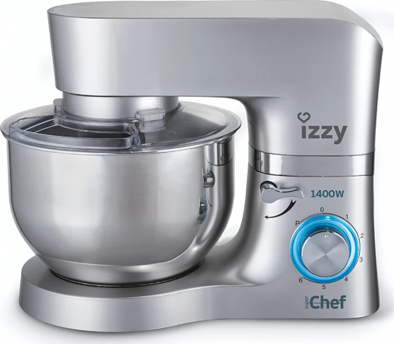 Izzy S1503 Super Chef Κουζινομηχανή 1400W με Ανοξείδωτο Κάδο 6lt