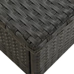 Τραπέζι Κήπου Μαύρο 50 x 50 x 47 εκ. από Συνθετικό Ρατάν