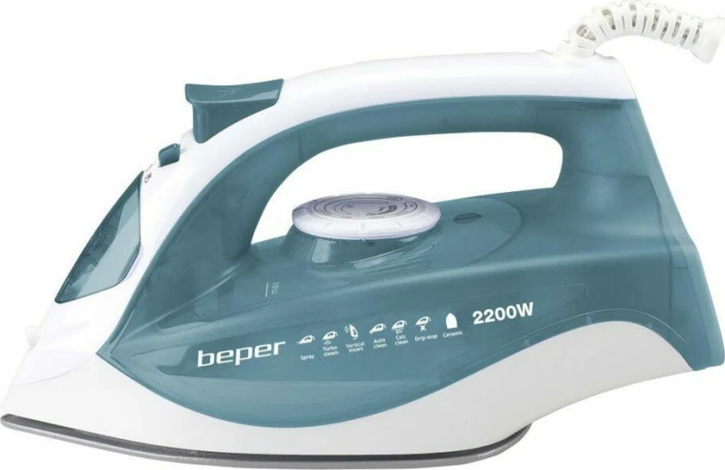 Beper P204Fer100 Σίδερο Ατμού Με Κεραμική Πλάκα 2200W Max