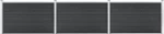 vidaXL Πάνελ Περίφραξης Γκρι από WPC 106x526cm 3053248