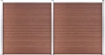 vidaXL Πάνελ Περίφραξης WPC Καφέ 186x353cm 3053207