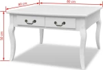 Τραπεζάκι Σαλονιού Τετράγωνο 80x80x50cm