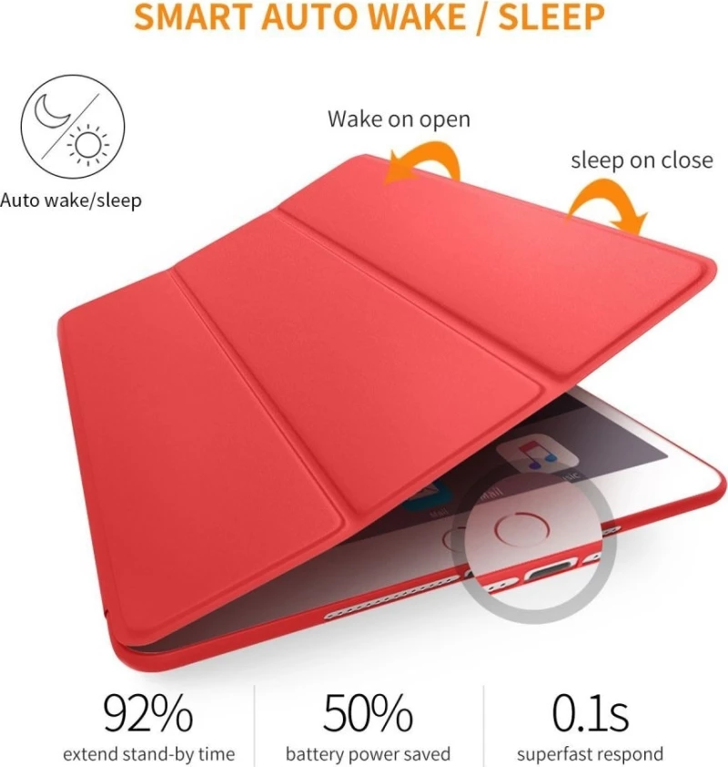 Flip Cover Κόκκινο (iPad 2/3/4)