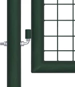 vidaXL Πόρτα Περίφραξης Πράσινη Ατσάλινη 150x100cm 145734