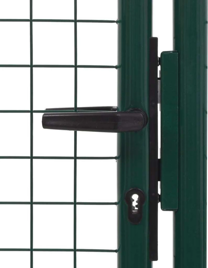 vidaXL Πόρτα Περίφραξης Πράσινη Ατσάλινη 150x100cm 145734