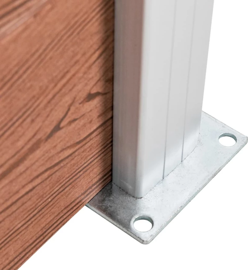 vidaXL Πάνελ Περίφραξης Καφέ από WPC 105x180cm 49074