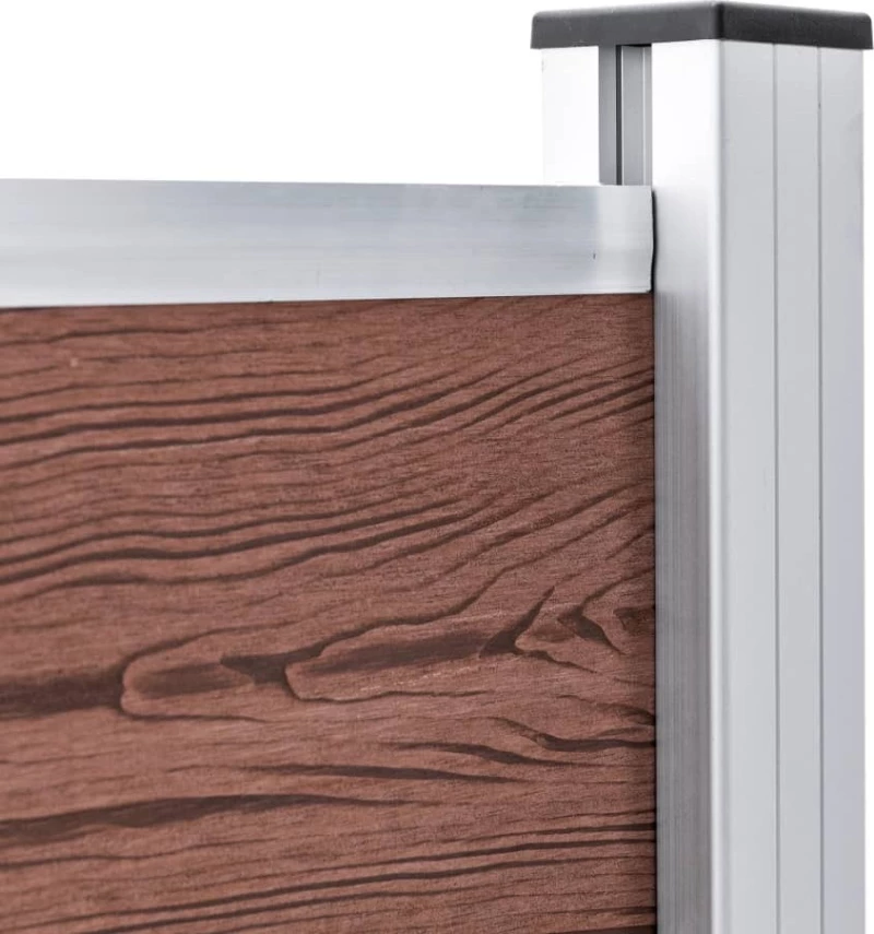 vidaXL Πάνελ Περίφραξης Καφέ από WPC 105x180cm 49074