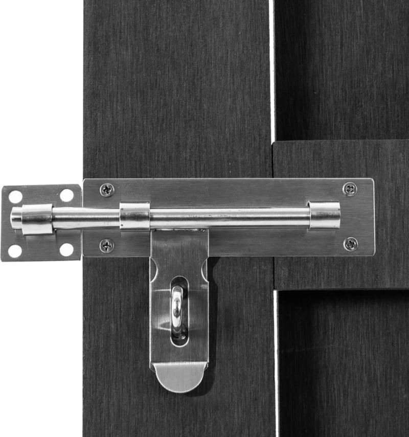 vidaXL Πόρτα Φράχτη Γκρι από WPC 150x100cm 49085