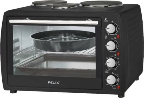 Felix Fxo-4504 Bk Φουρνάκι 45L Με 3 Εστίες 3300W