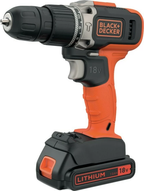 Black & Decker BCD003C1 Κρουστικό Δραπανοκατσάβιδο Μπαταρίας 18V 1x1.5Ah