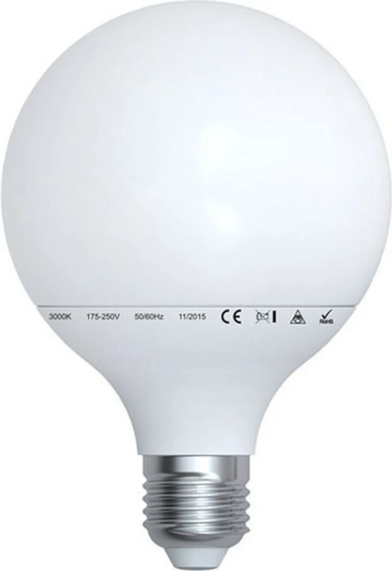 Adeleq Λάμπα LED για Ντουί E27 και Σχήμα G95 Ψυχρό Λευκό 1450lm
