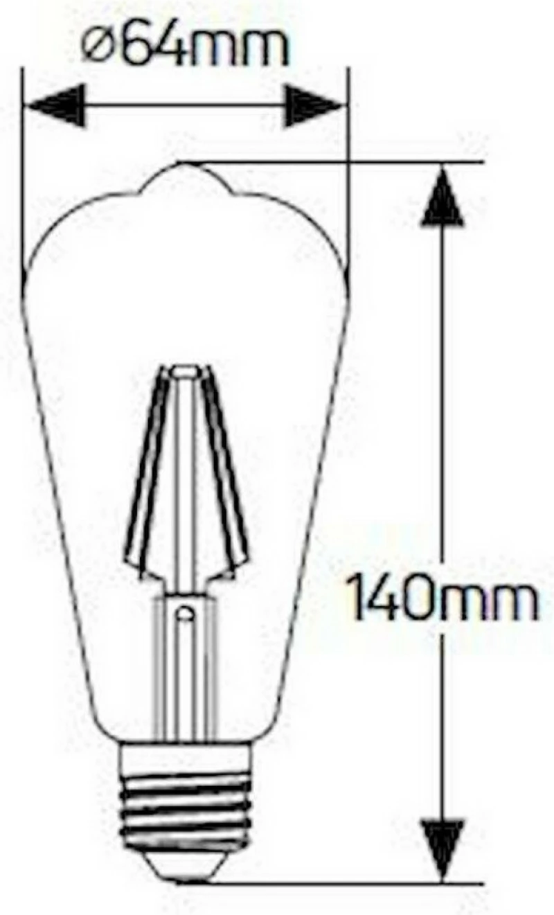 Geyer Λάμπα LED για Ντουί E27 και Σχήμα A60 Θερμό Λευκό 350lm