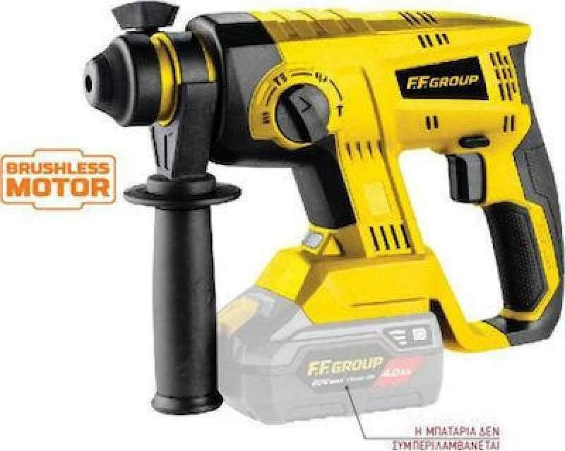 F.F. Group CRH/22-BL 20V Pro Κρουστικό Σκαπτικό Μπαταρίας 20V Solo με SDS Plus